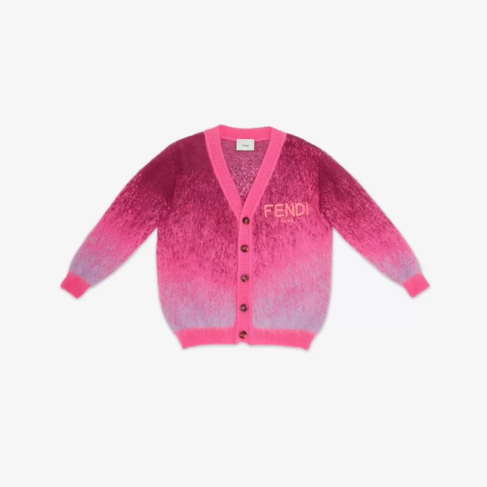 Abbigliamento>Fendi Cardigan Junior In Lana Multicolor