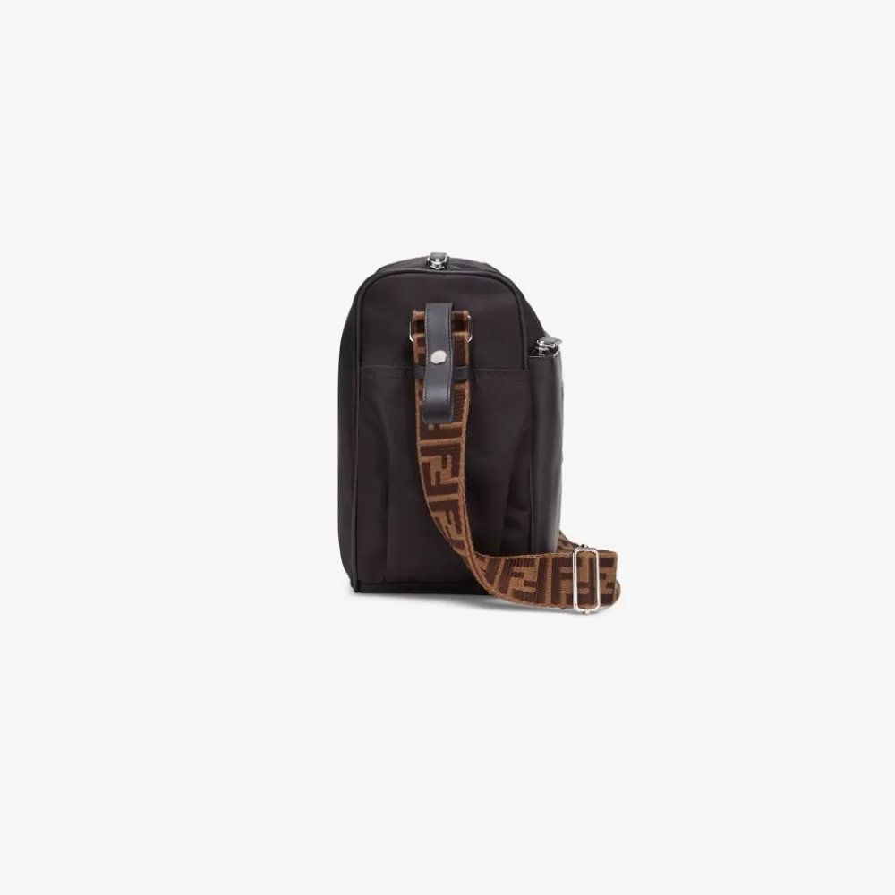 Passeggini E Accessori>Fendi Changing Bag In Nylon E Pelle Nero