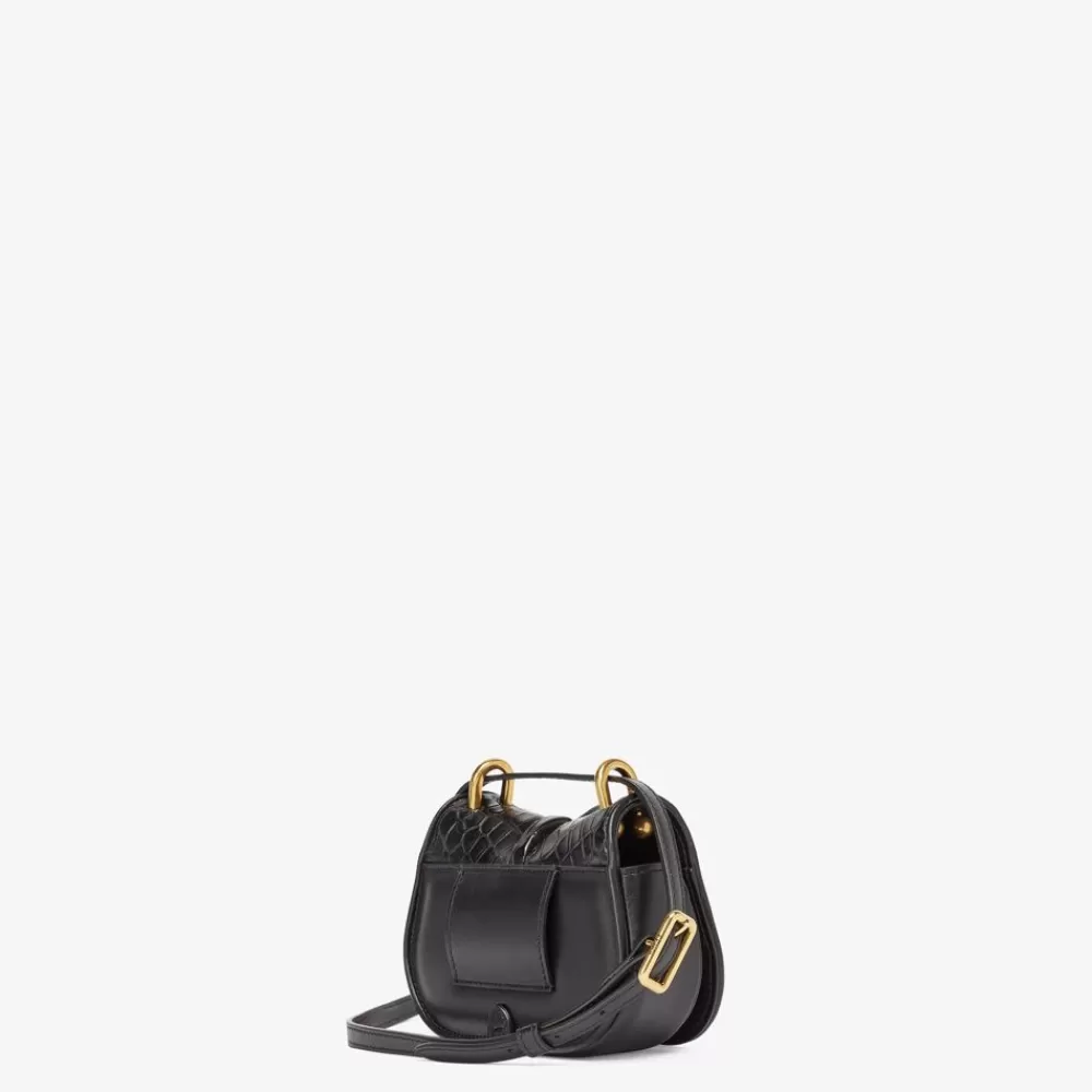 Miniature Bags>Fendi Charm In Coccodrillo Nero