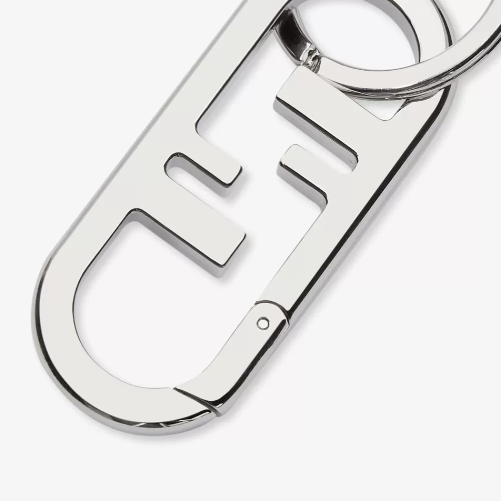 Portachiavi E Accessori Per Borse>Fendi Charm In Metallo Color Argento
