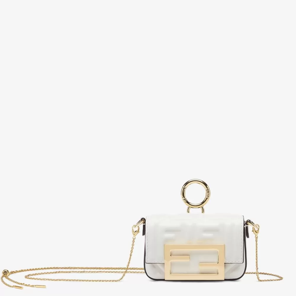 Miniature Bags>Fendi Charm In Nappa Bianca