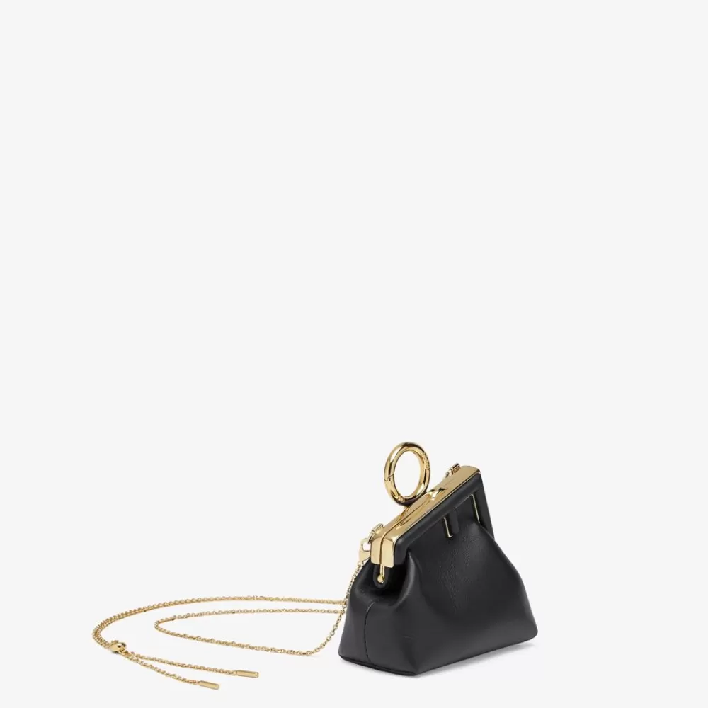 Miniature Bags>Fendi Charm In Nappa Nera
