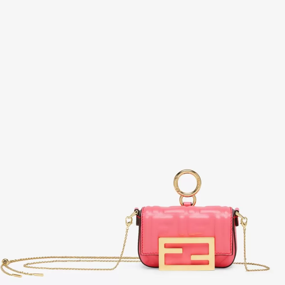 Miniature Bags>Fendi Charm In Nappa Rosa