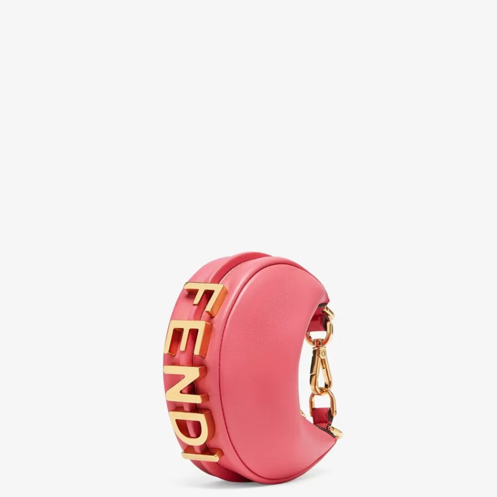 Miniature Bags>Fendi Charm In Pelle Rosa