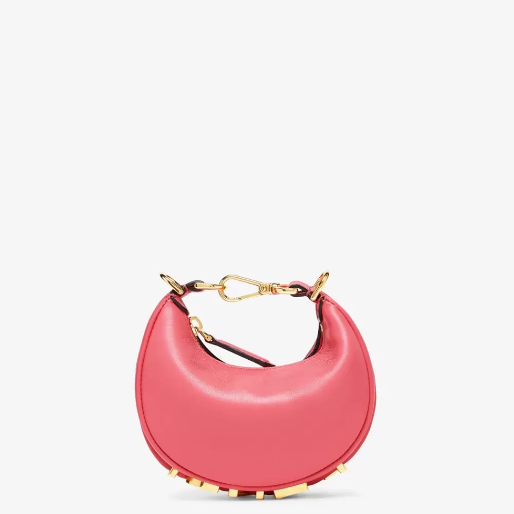 Miniature Bags>Fendi Charm In Pelle Rosa