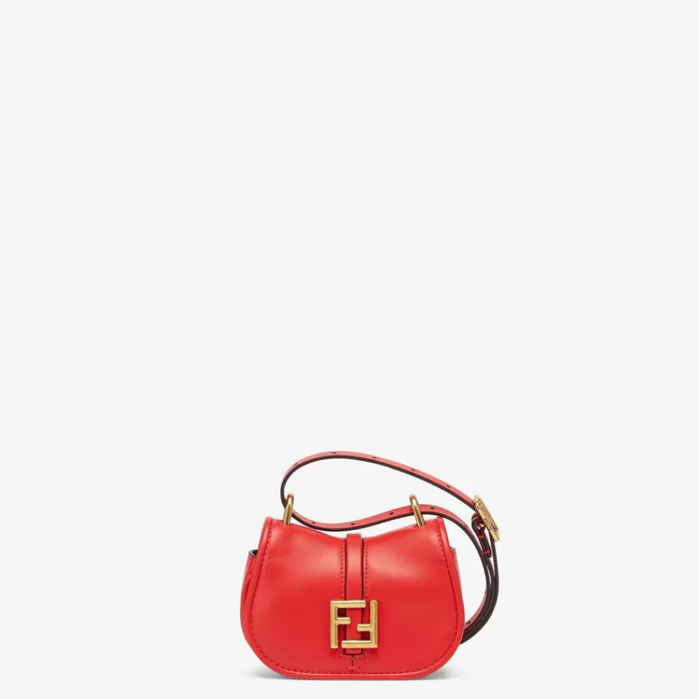 Miniature Bags>Fendi Charm In Pelle Rossa
