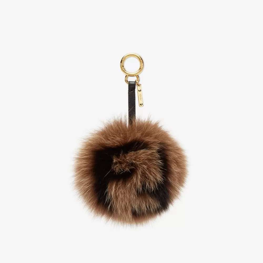 Tracolle E Accessori Per Borse>Fendi Charm In Pelliccia Multicolor