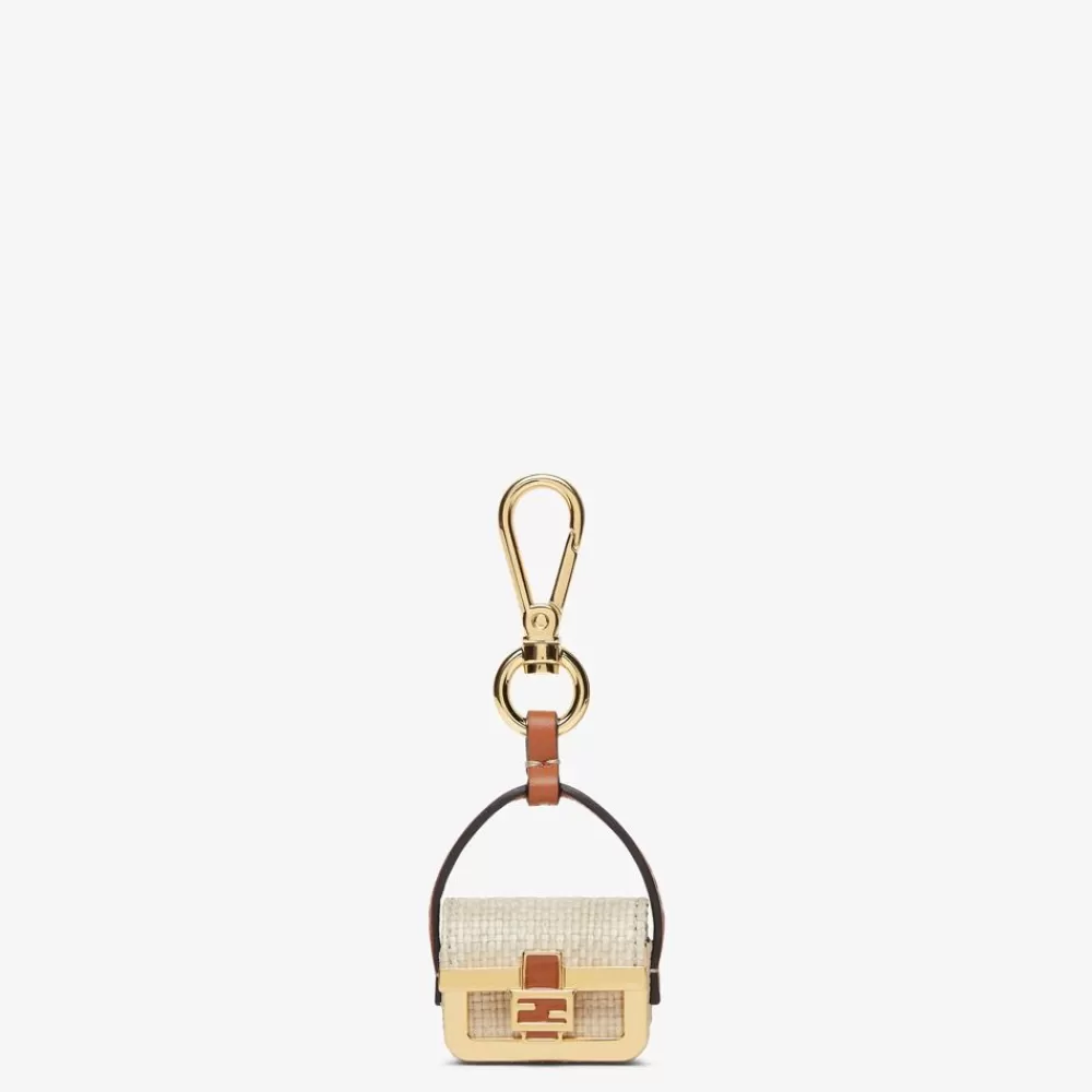 Accessori Tecnologici E Lifestyle>Fendi Charm In Rafia Naturale