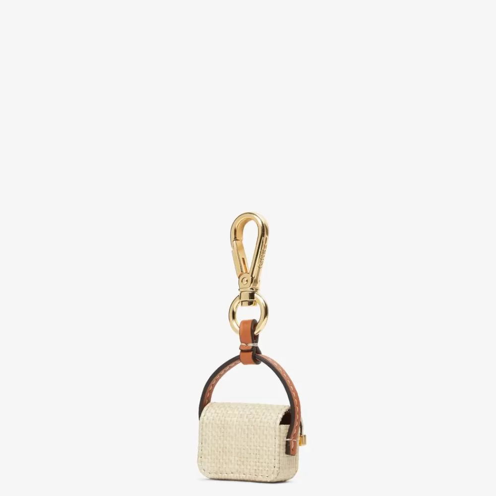 Accessori Tecnologici E Lifestyle>Fendi Charm In Rafia Naturale
