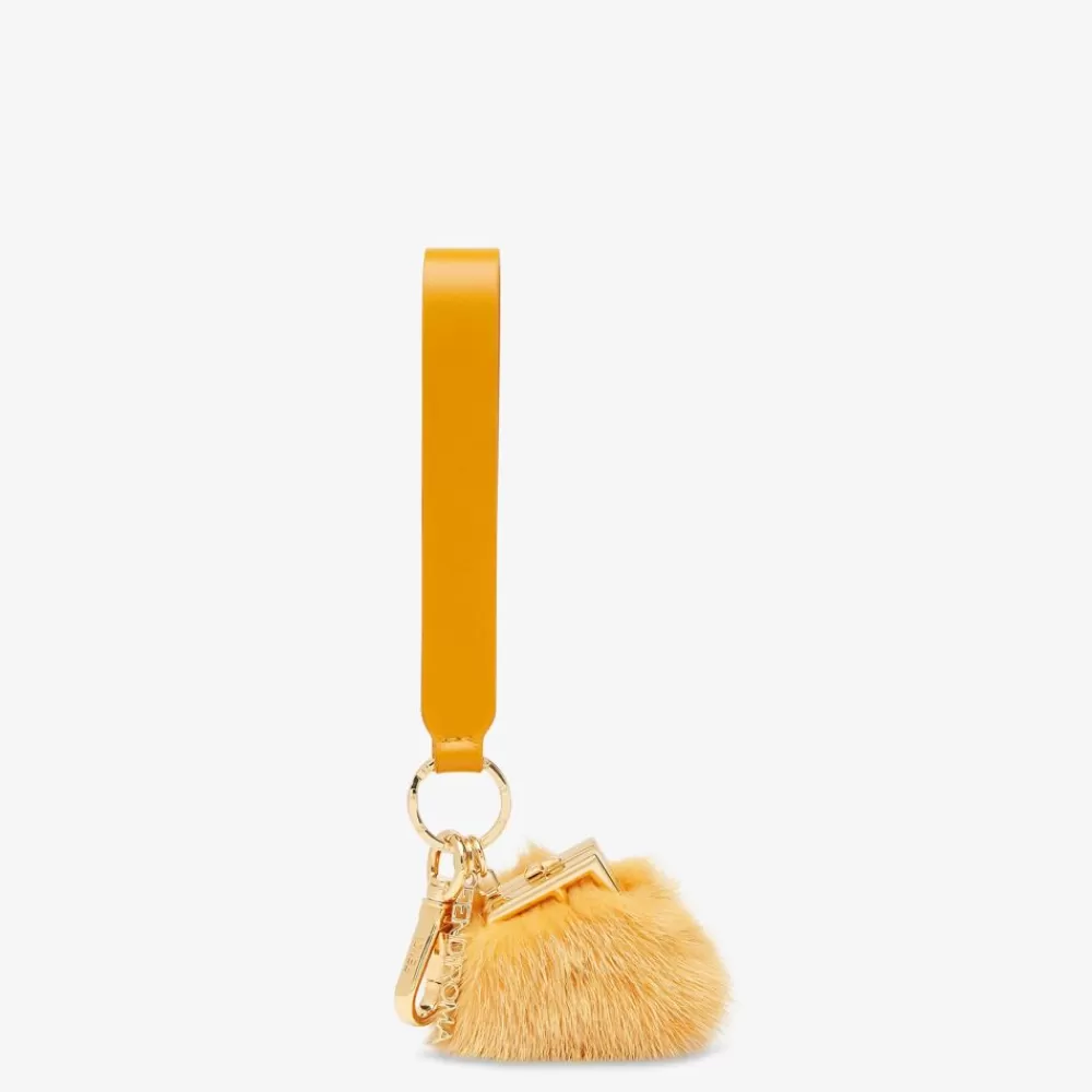 Accessori Tecnologici E Lifestyle>Fendi Charm In Visone Giallo
