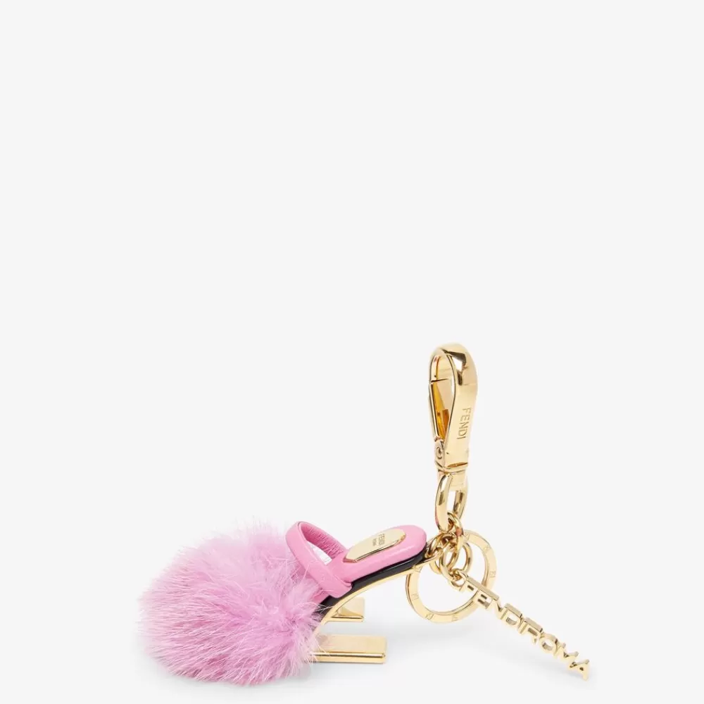 Accessori Tecnologici E Lifestyle>Fendi Charm In Visone Rosa