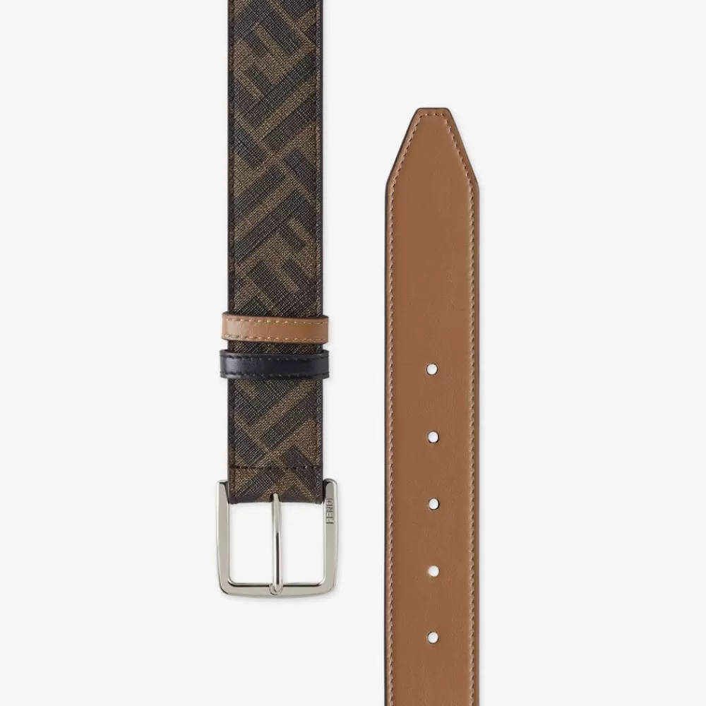 Cinture>Fendi Cintura In Pelle Beige