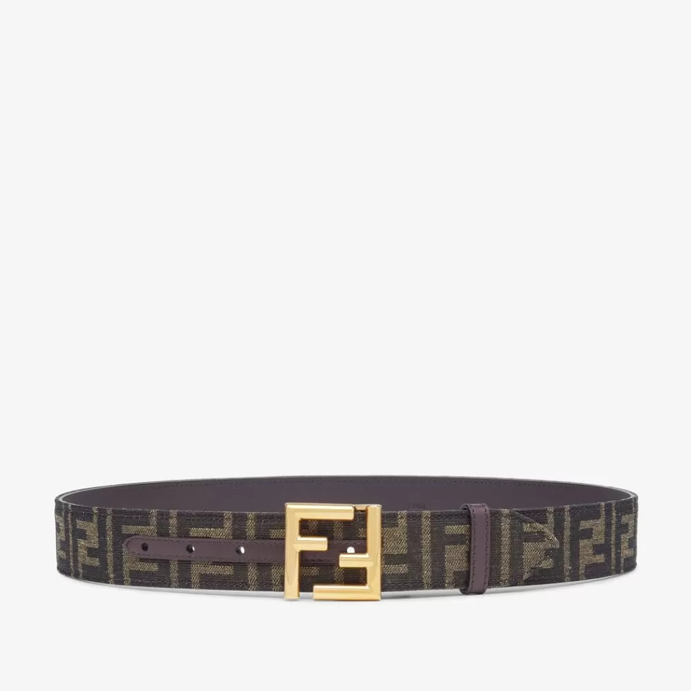 Cinture>Fendi Cintura In Tessuto Marrone