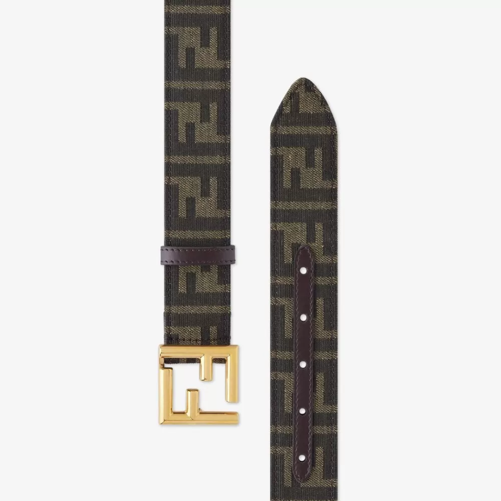 Cinture>Fendi Cintura In Tessuto Marrone