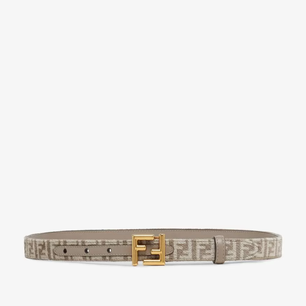 Cinture>Fendi Cintura In Tessuto Tapestry Color Tortora