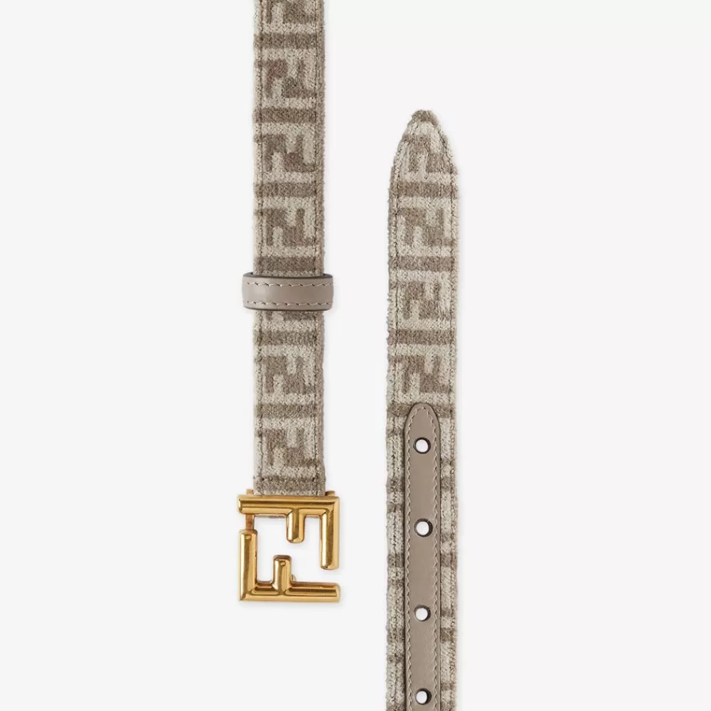 Cinture>Fendi Cintura In Tessuto Tapestry Color Tortora