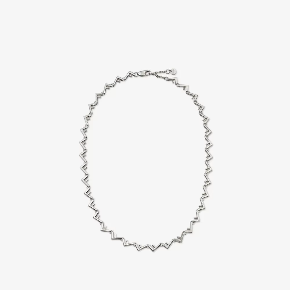 Collane>Fendi Collana In Metallo Color Argento