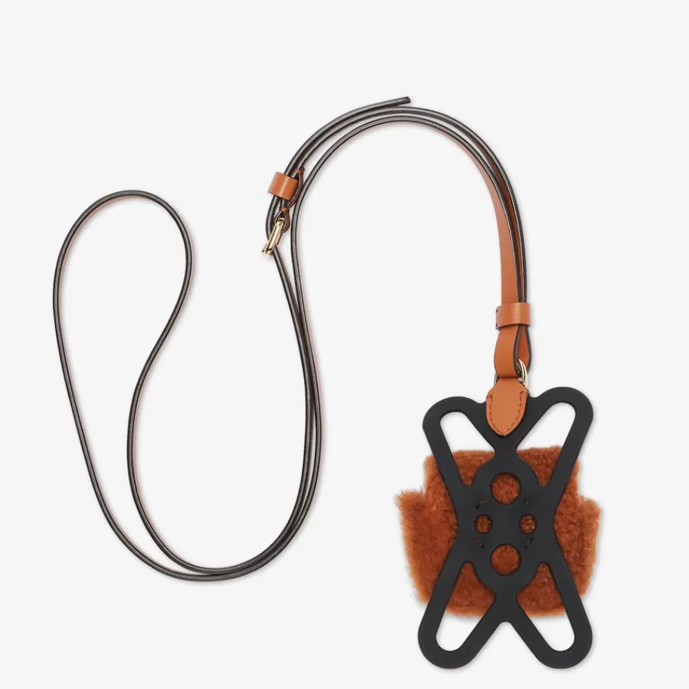 Custodie Per Smartphone>Fendi Cover In Montone Marrone