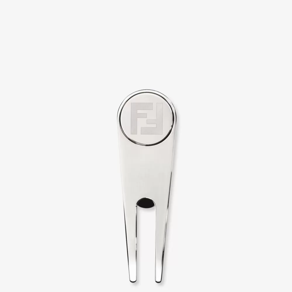Viaggi E Lifestyle>Fendi Divot Da Golf In Metallo Color Argento