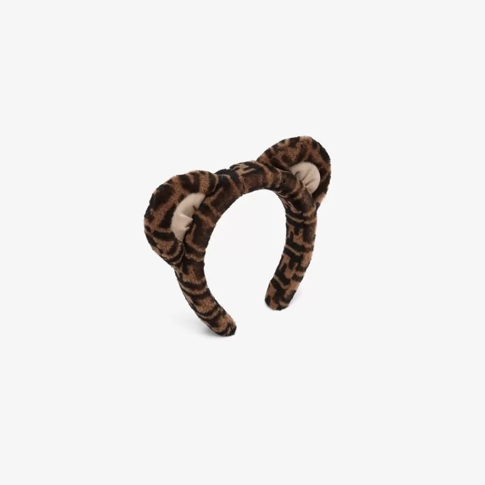 Accessori E Borse>Fendi Fascia Per Capelli Da Orsetto In Shearling