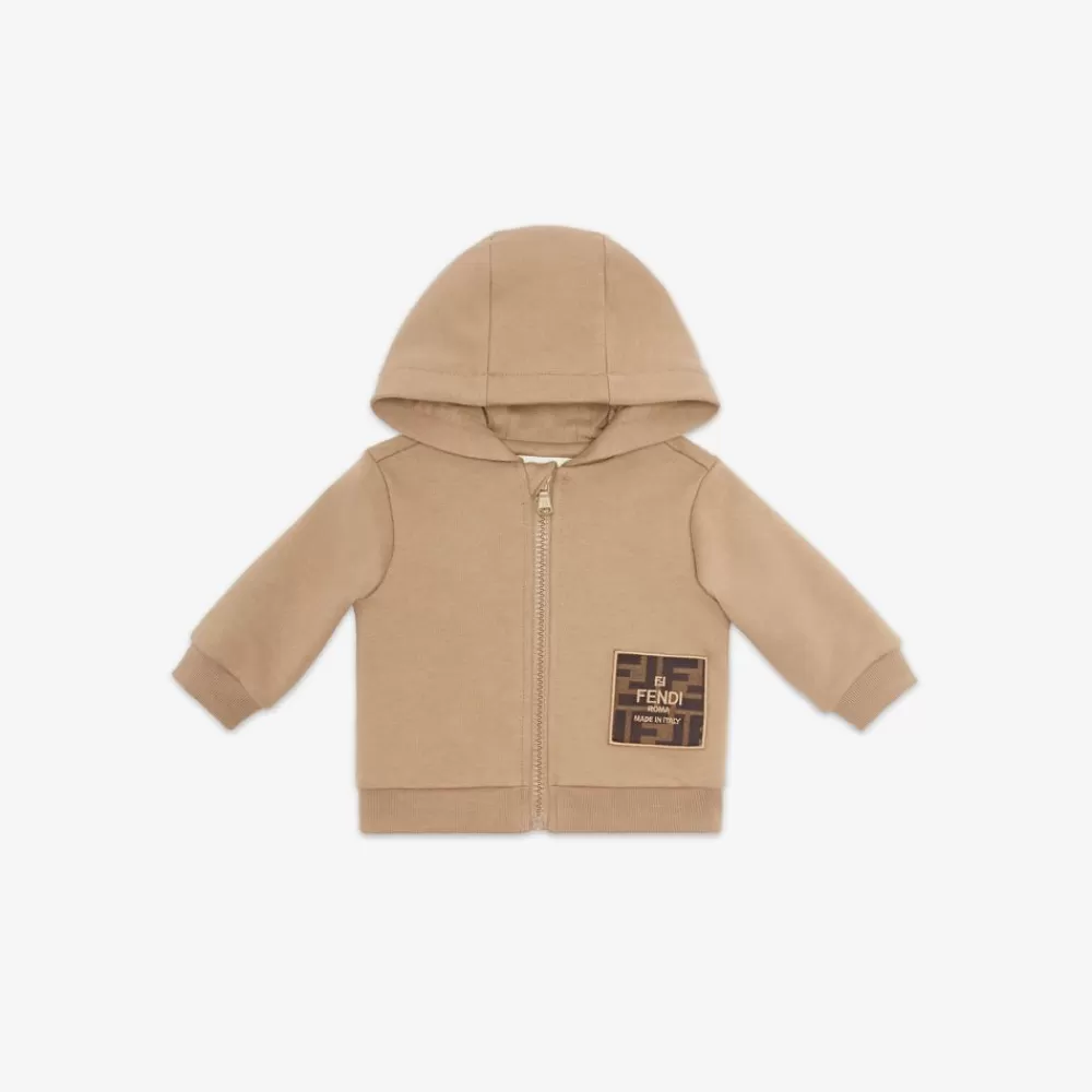 Bambina>Fendi Felpa Baby In Cotone Con Tasca