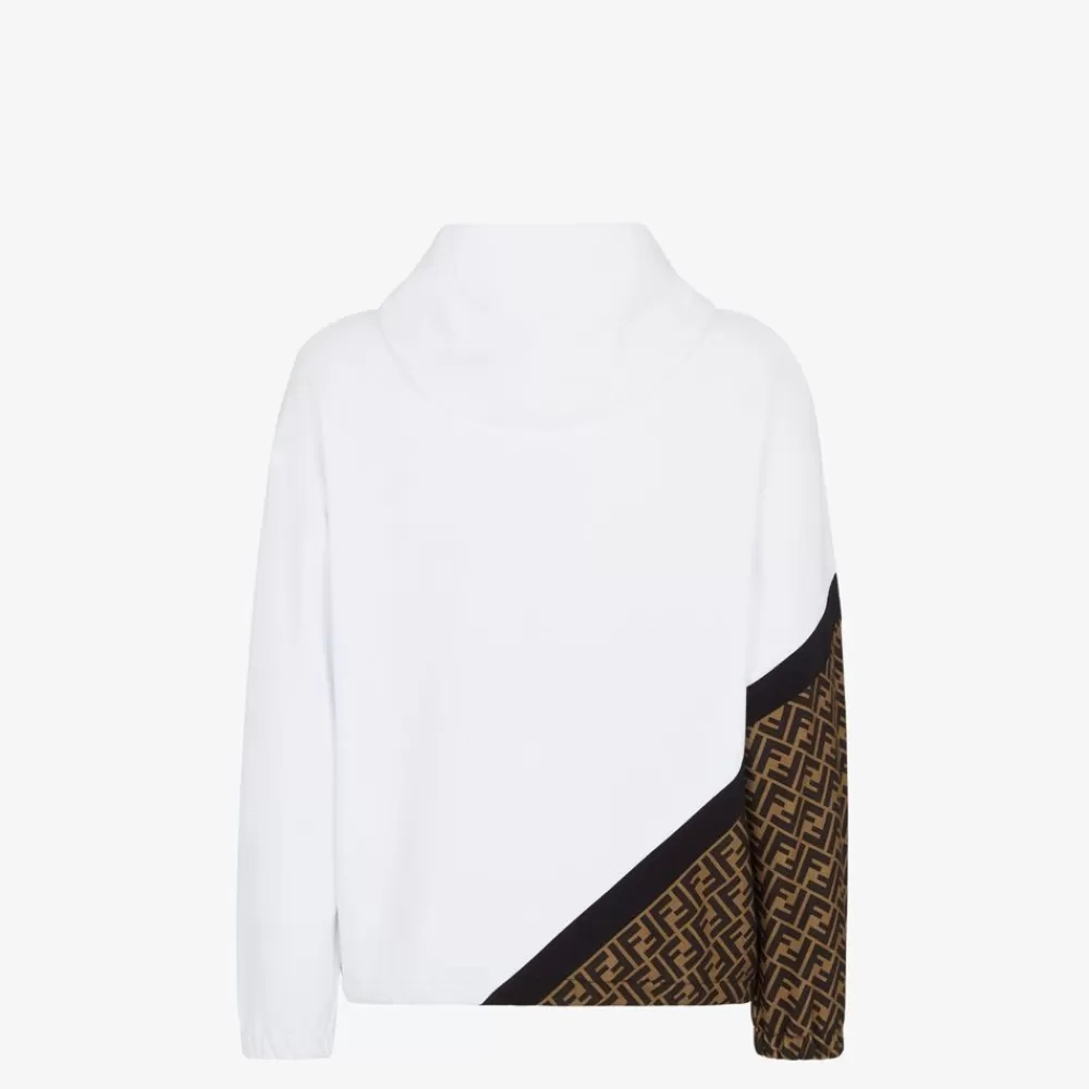 T-Shirt E Felpe>Fendi Felpa In Jersey Bianco