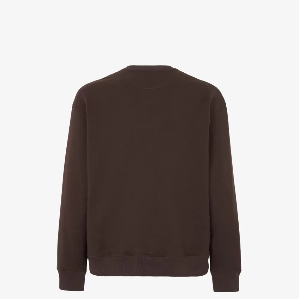 Felpe>Fendi Felpa In Jersey Marrone