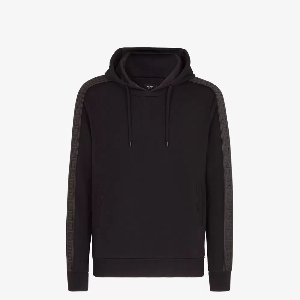 Activewear>Fendi Felpa In Jersey Nero