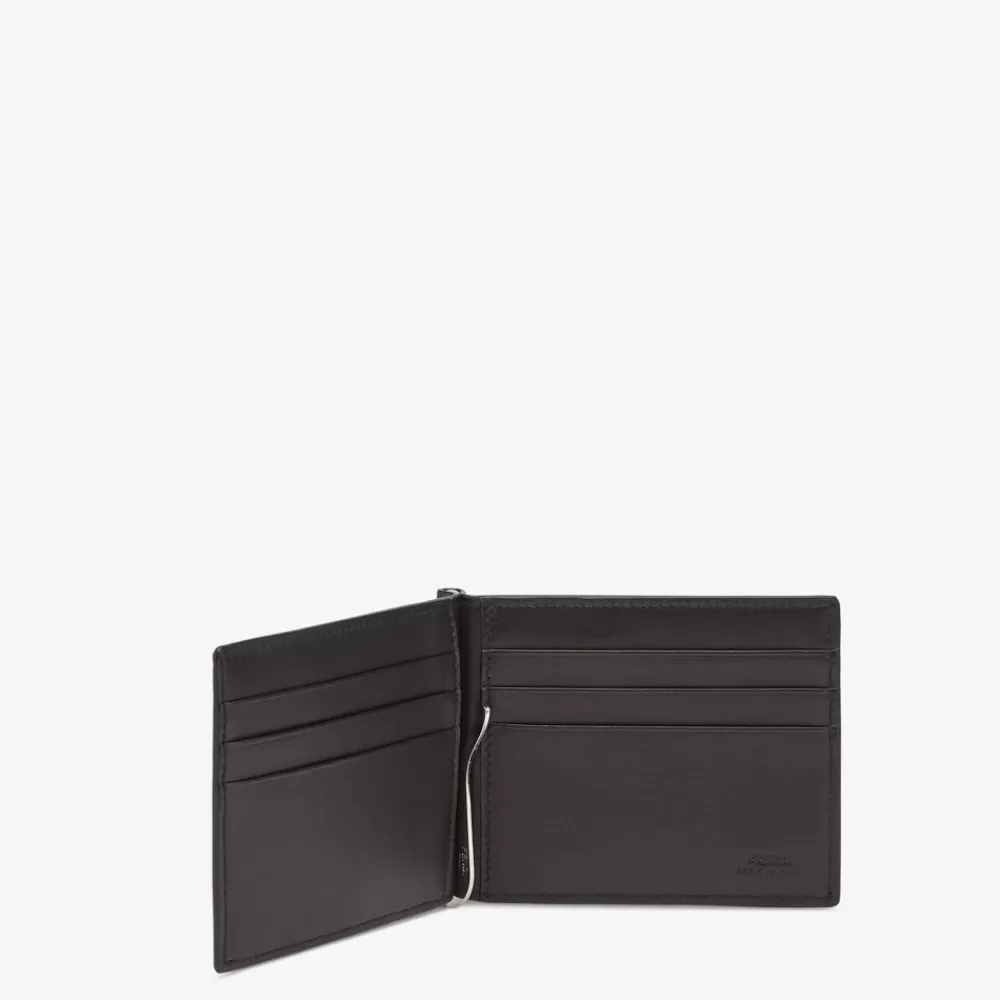 Portafogli>Fendi Ferma Banconote In Tessuto Grigio