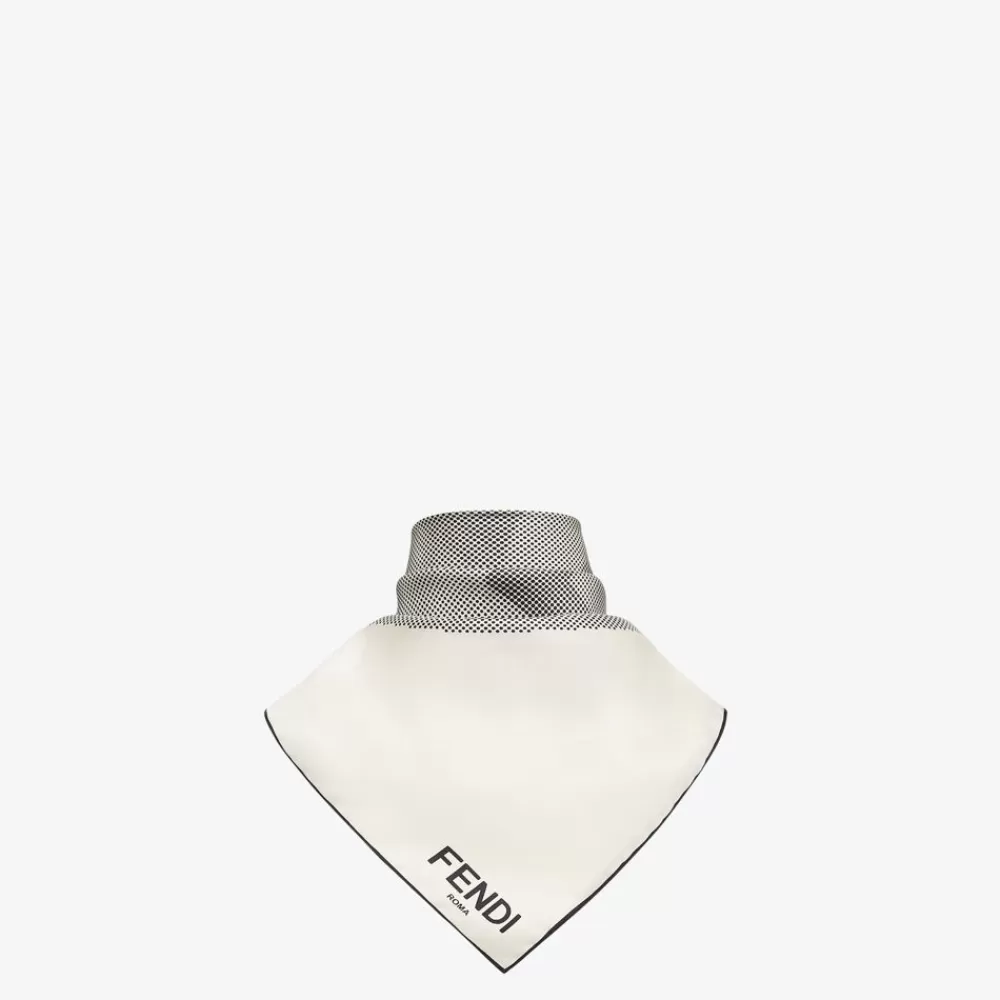 Foulard In Seta>Fendi Foulard In Seta Avorio