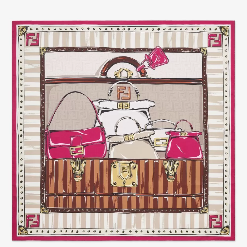 Foulard In Seta>Fendi Foulard In Seta Cilamino