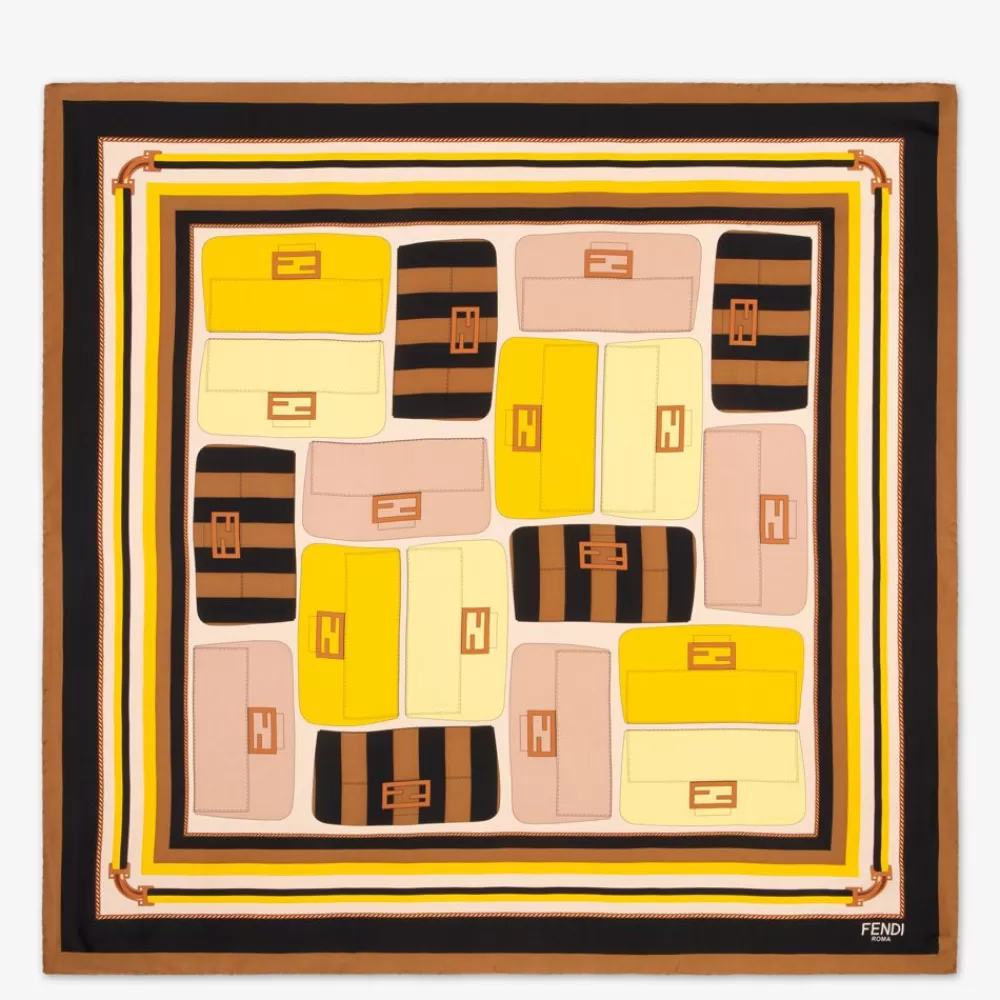 Foulard In Seta>Fendi Foulard In Seta Multicolor