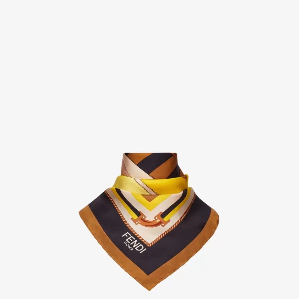 Foulard In Seta>Fendi Foulard In Seta Multicolor