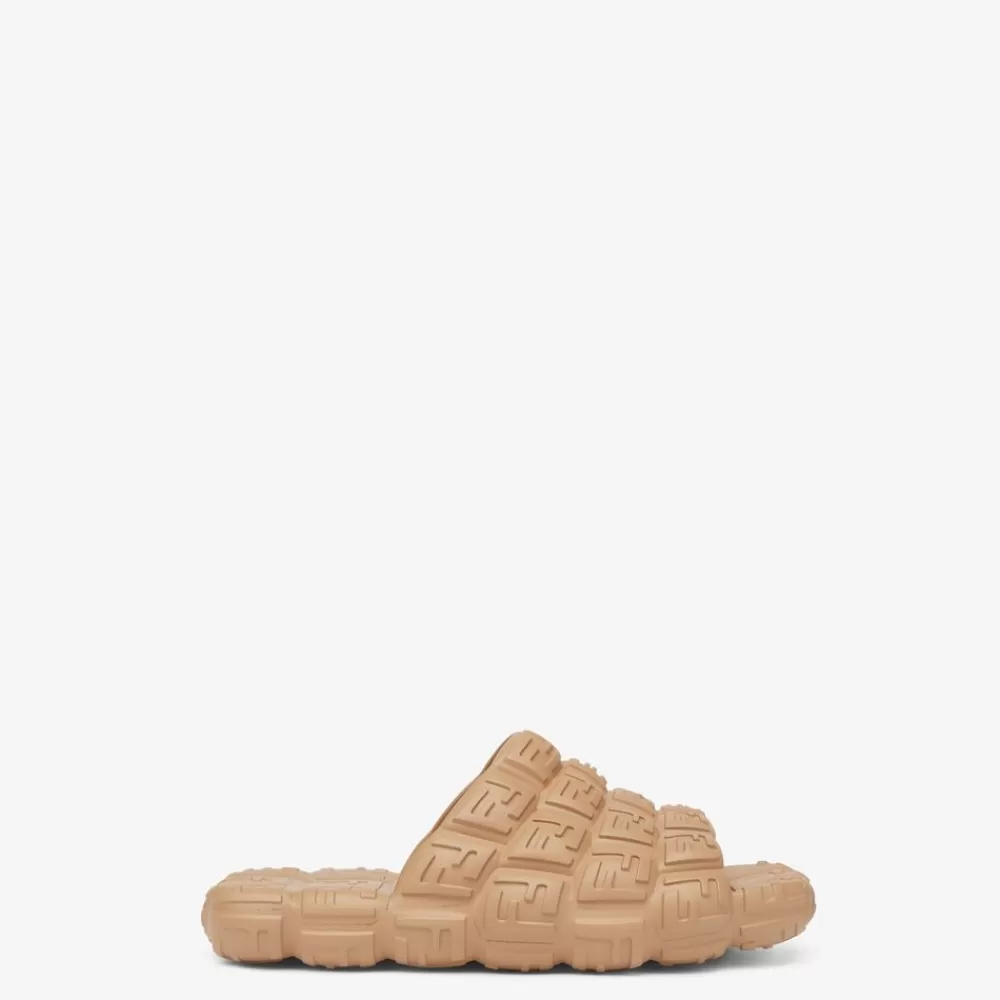 Slides E Sandali>Fendi Fussbet In Gomma Beige