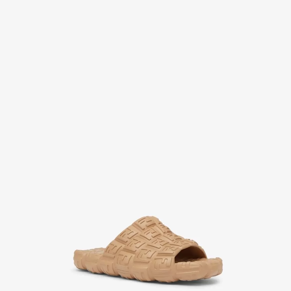 Slides E Sandali>Fendi Fussbet In Gomma Beige