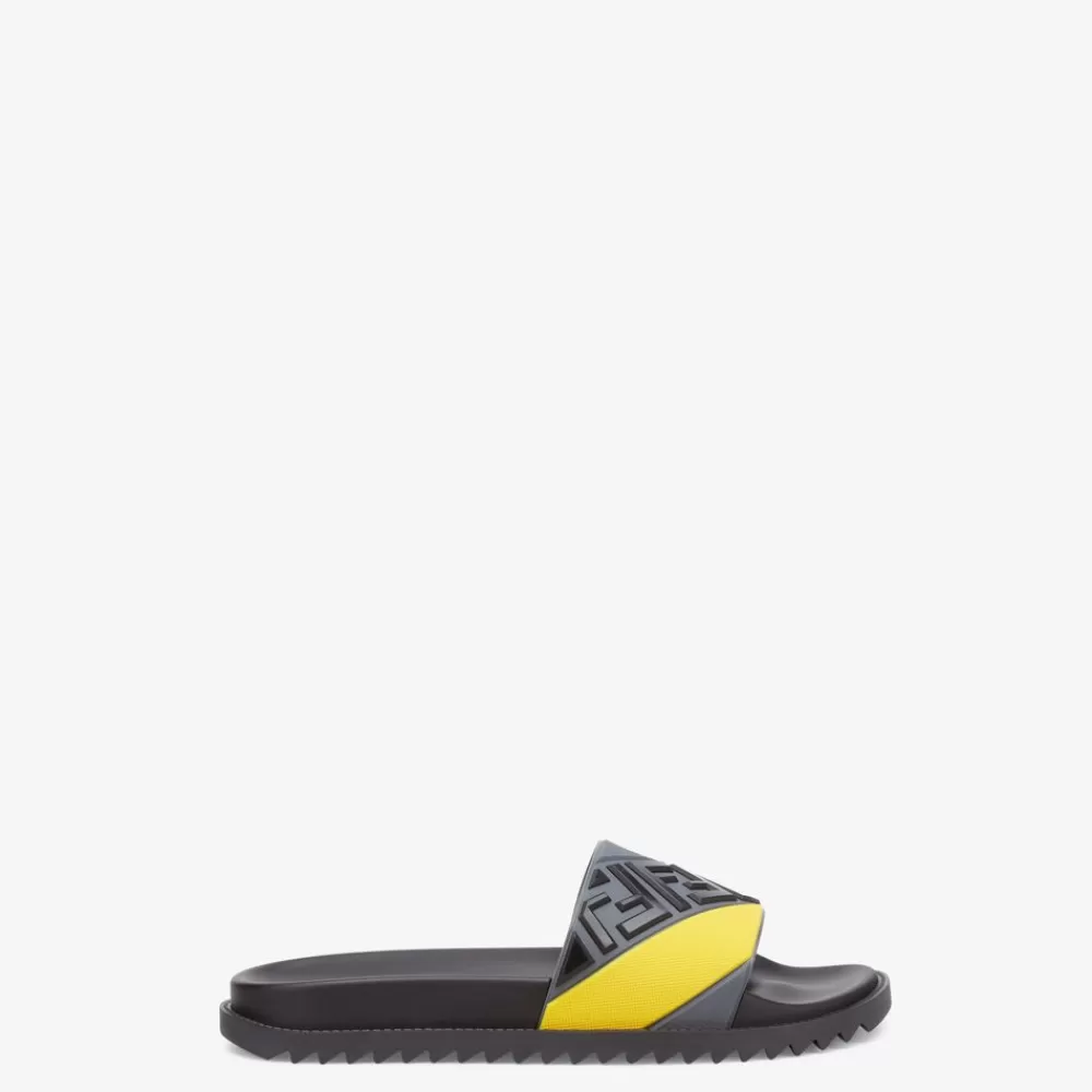 Slides E Sandali>Fendi Fussbett In Gomma Multicolor