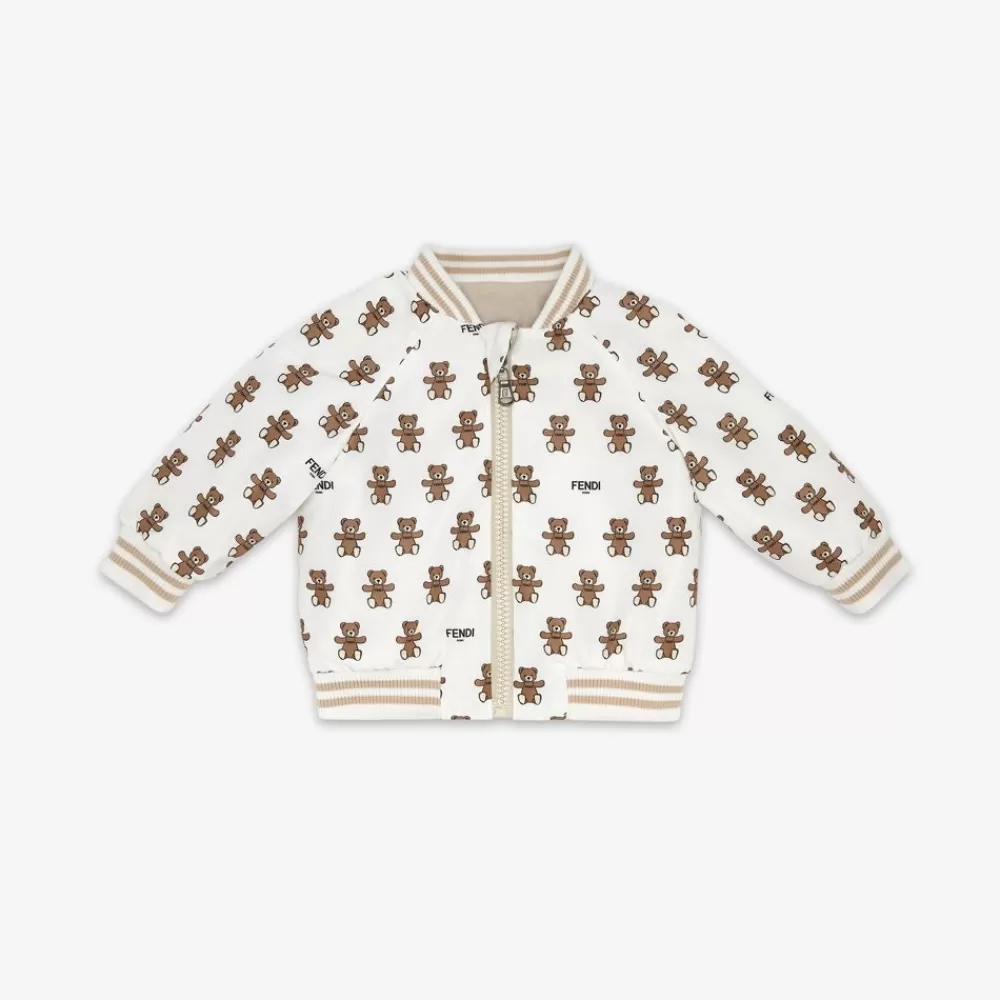 Bambina>Fendi Giacca Bomber Baby Reversibile Felpa E Popeline Multicolor