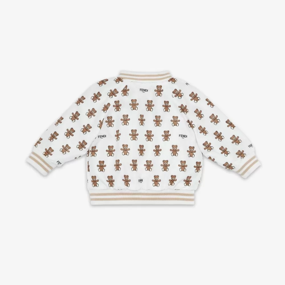 Bambina>Fendi Giacca Bomber Baby Reversibile Felpa E Popeline Multicolor