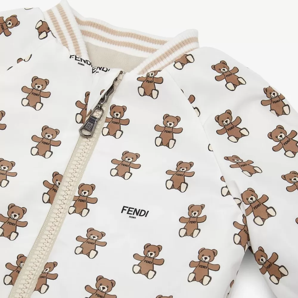 Bambina>Fendi Giacca Bomber Baby Reversibile Felpa E Popeline Multicolor