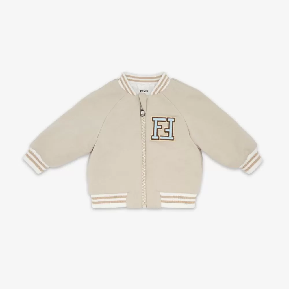 Bambina>Fendi Giacca Bomber Baby Reversibile Felpa E Popeline Multicolor