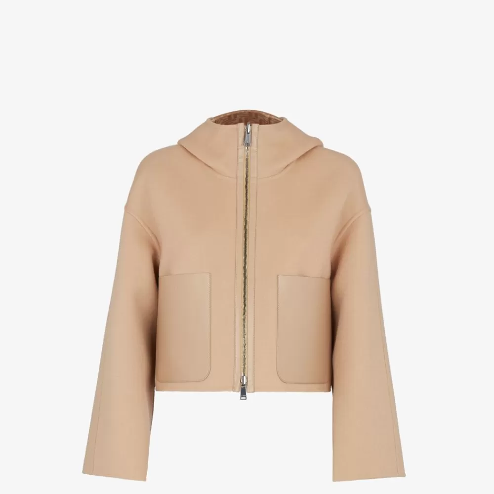 Cappotti E Capispalla>Fendi Giacca In Lana Beige
