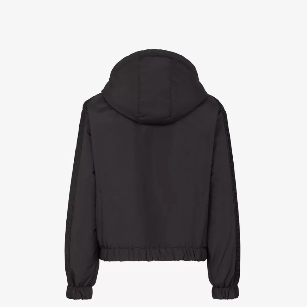 Cappotti E Capispalla>Fendi Giacca In Nylon Nera