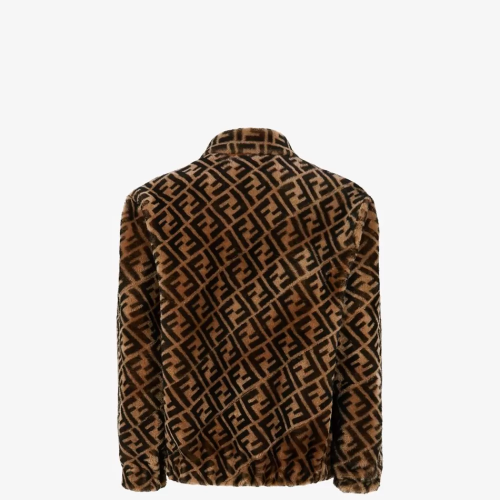 Cappotti E Capispalla>Fendi Giacca In Shearling Marrone