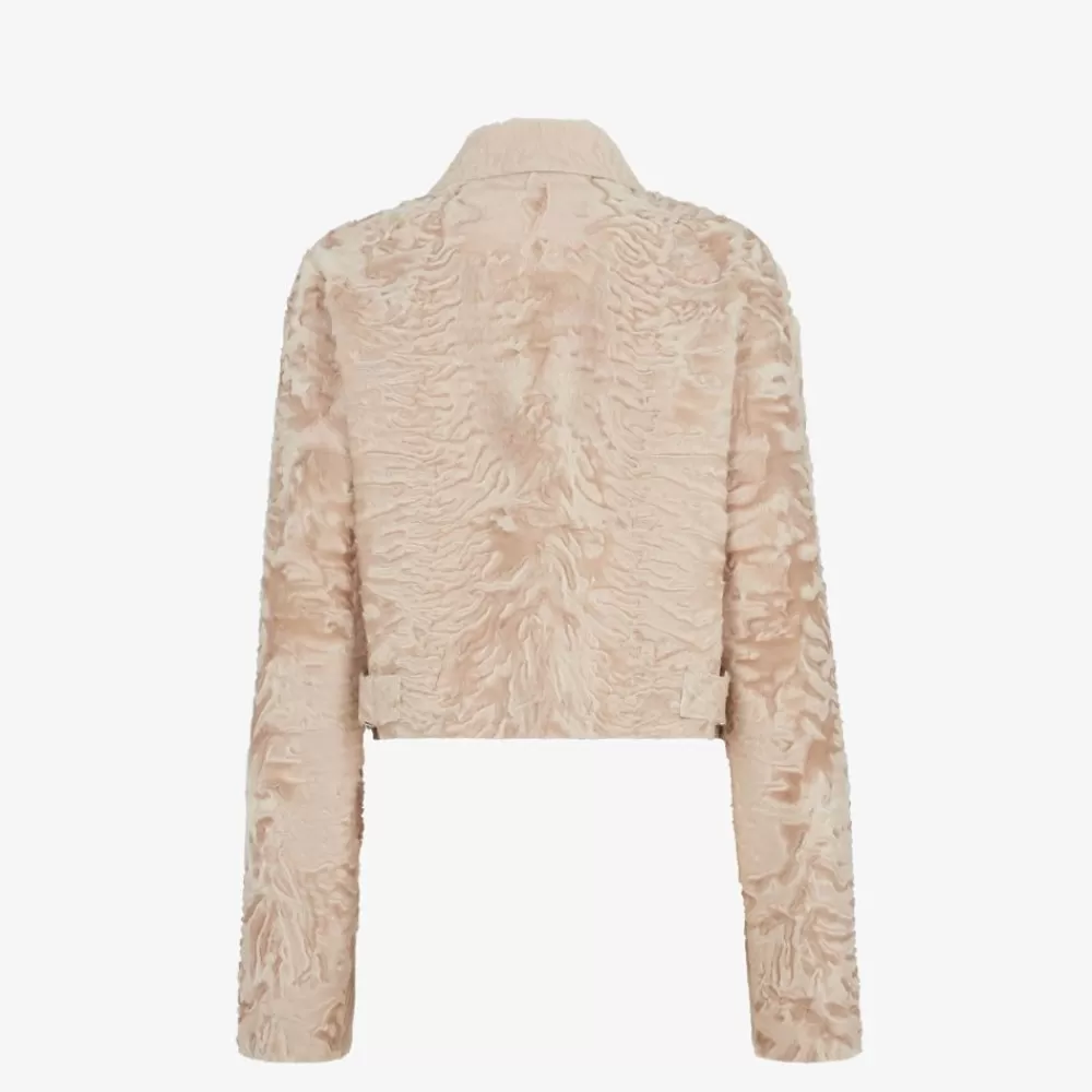 Cappotti E Capispalla>Fendi Giacca In Swakara Beige
