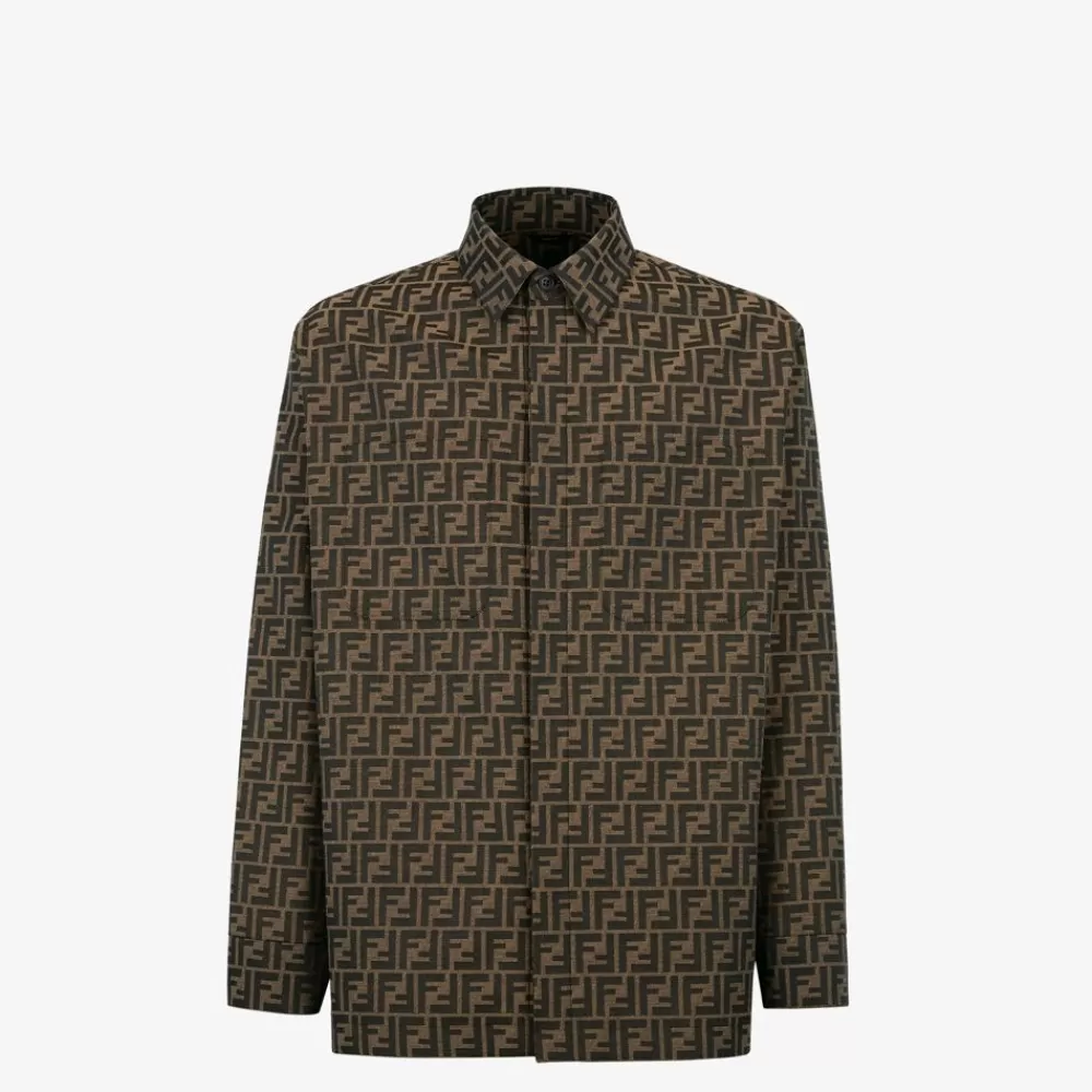 Cappotti E Capispalla>Fendi Giacca In Tessuto Jacquard Ff