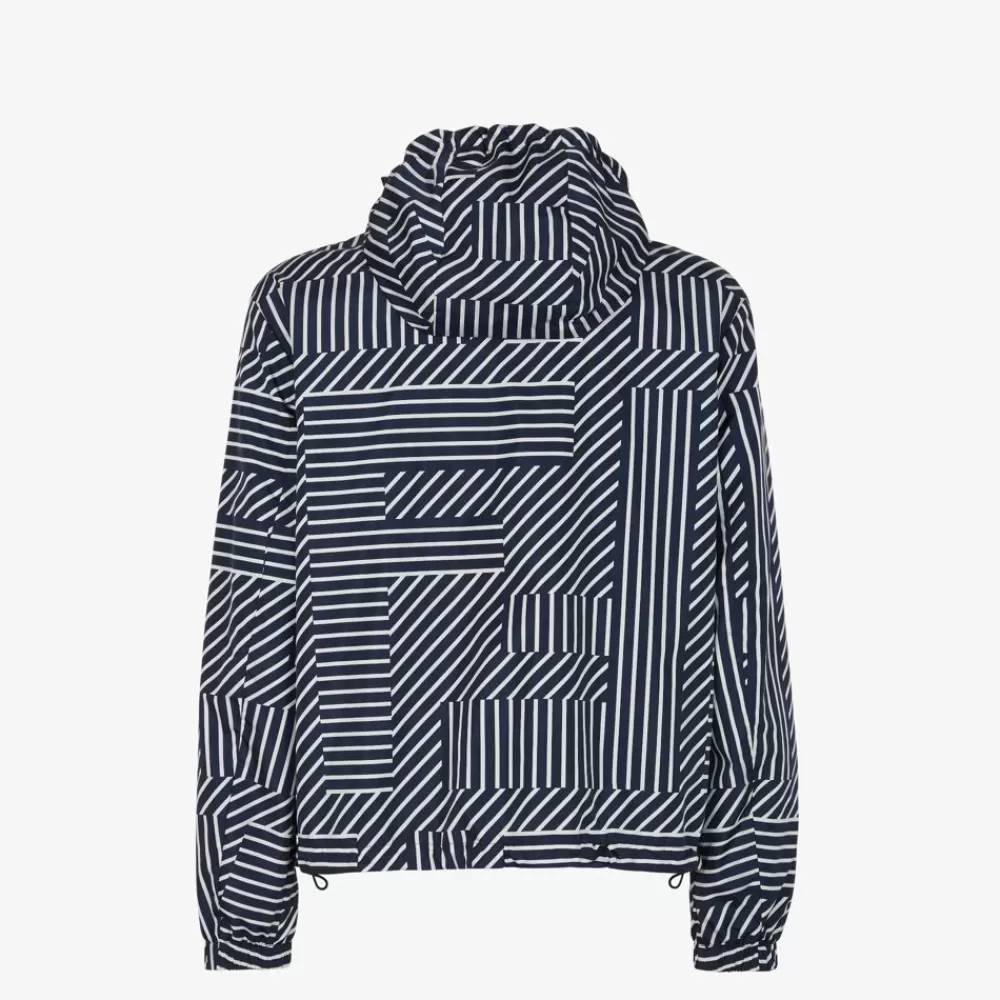 Cappotti E Capispalla>Fendi Giacca In Tessuto Tecnico Blu
