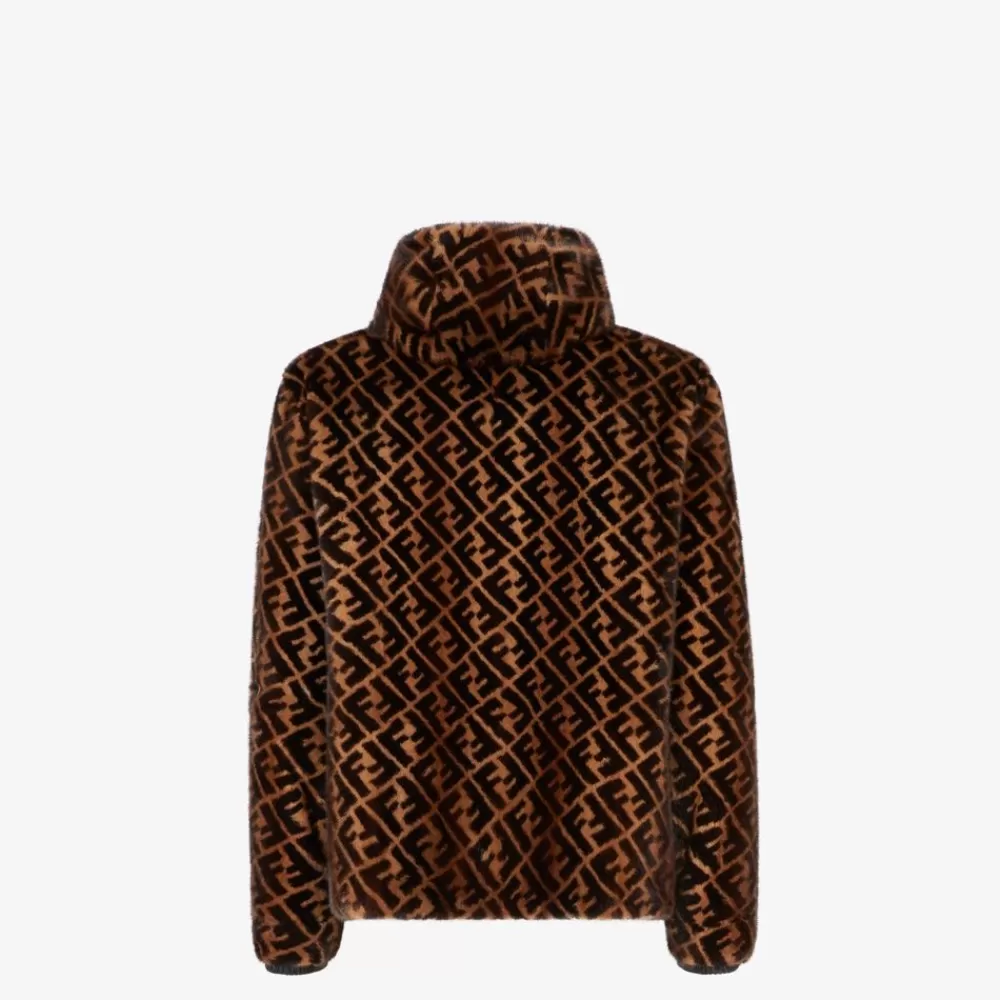 Cappotti E Capispalla>Fendi Giacca In Visone Marrone