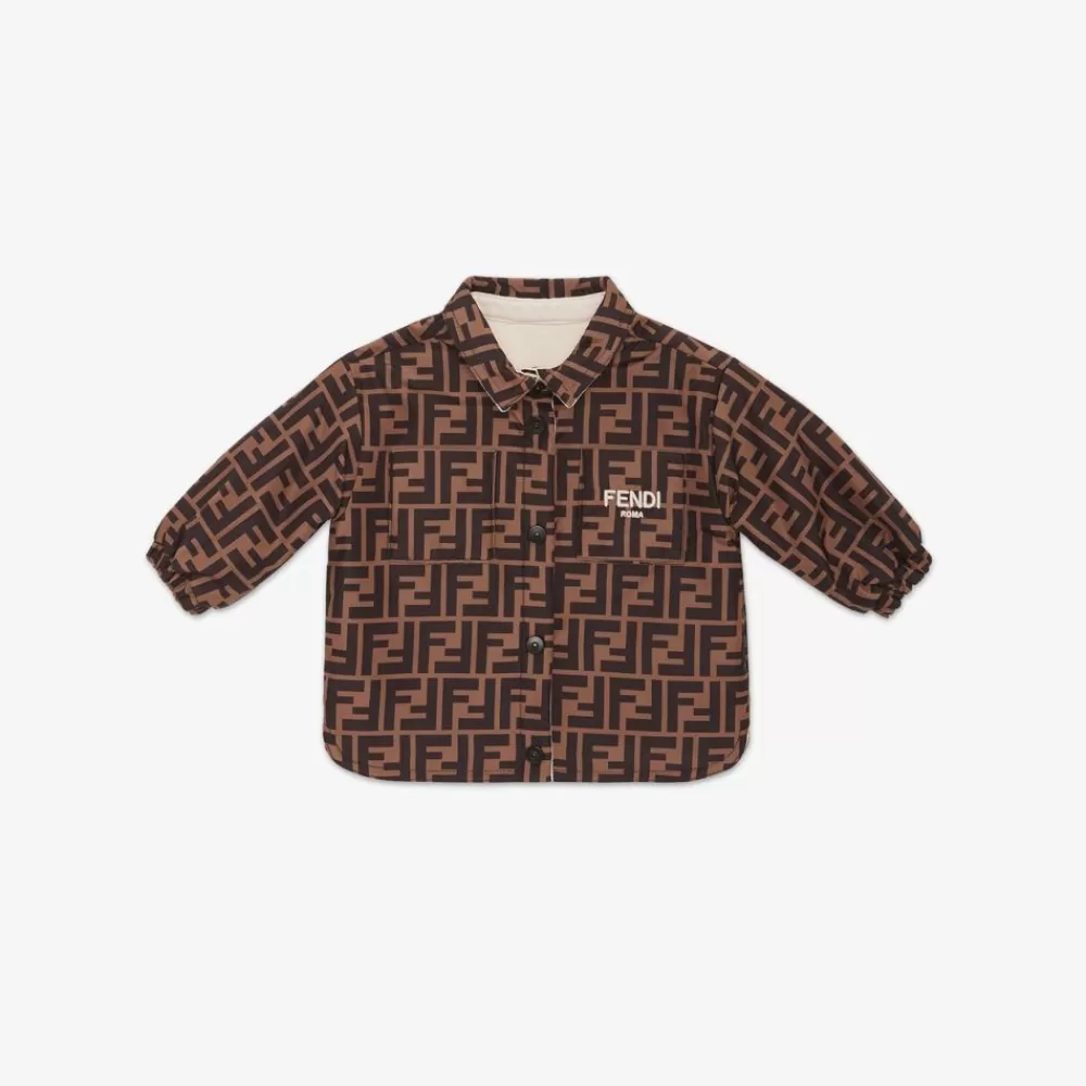 Bambina>Fendi Giacca-Camicia Baby Reversibile In Jersey E Nylon Multicolor