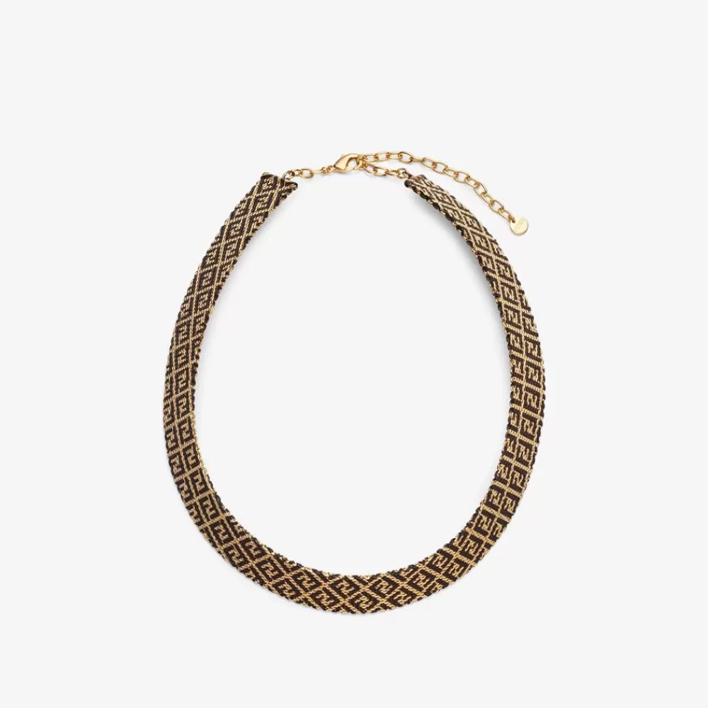 Collane>Fendi Girocollo In Metallo Color Oro
