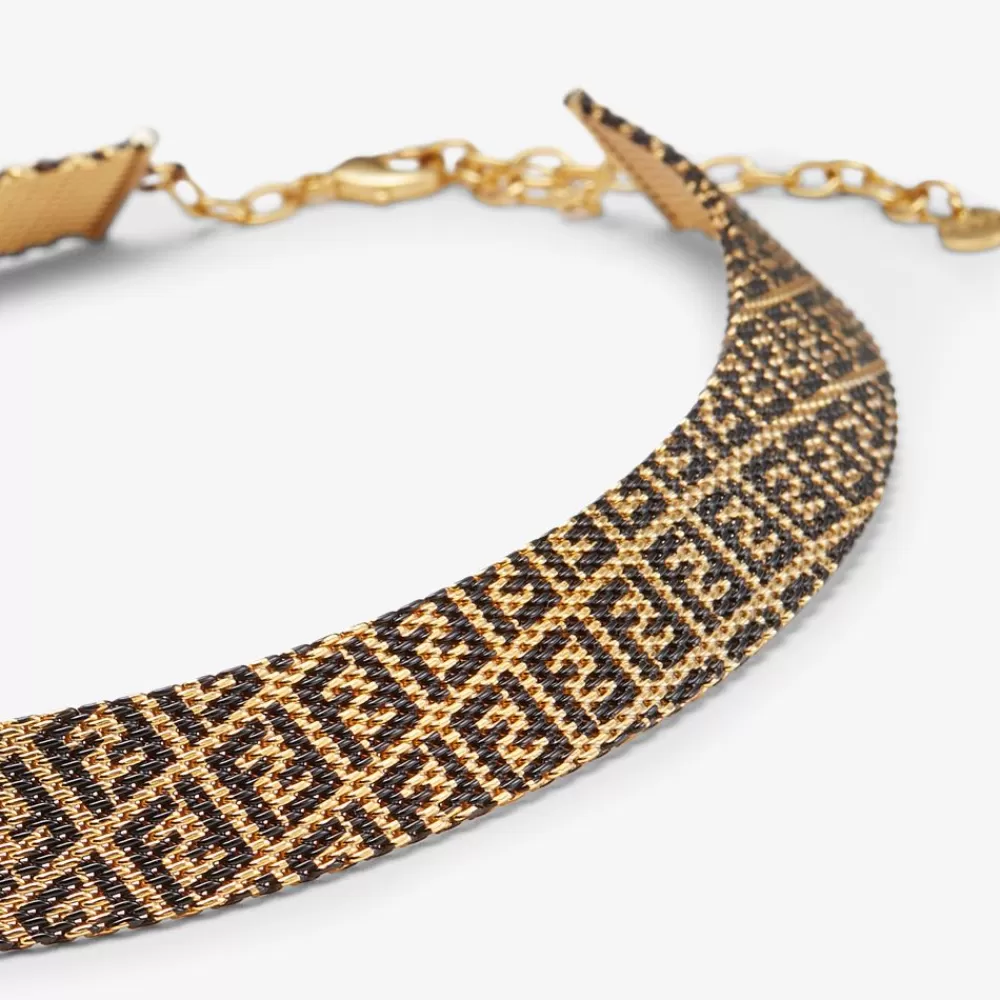 Collane>Fendi Girocollo In Metallo Color Oro